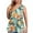 Blouses-Green, variant on Gamivast Cute Tank Tops Plus Size Sleeveless Oversized V Neck Trendy Blouses Tropical Flower Print Beach Shirts Summer Outdoor Tops