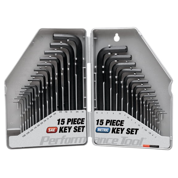 Performance Tool W80288 SAE & Metric Hex Key Set, 30-Piece