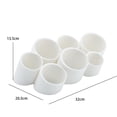 thumbnail image 7 of Multifunctional Makeup Brush Storage Rack 7 hole Pen Organizer for Desk Cute Pen White, 7 of 7