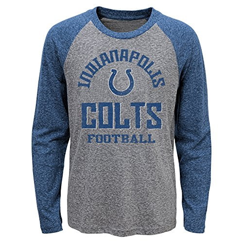 7 Kids Large Outerstuff NFL Jacksonville Jaguars Kids Classic Gridiron Long Sleeve Raglan Tee Dark Grey Heather