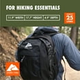 thumbnail image 4 of Ozark Trail Hiker Backpack 25 Liter, Black, Polyester, Adult, Teen, 4 of 14