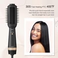 thumbnail image 2 of Cepillo secador de pelo para cabello negro 110/120 V, cepillo de aire caliente ovalado de nano titanio 2 en 1 de 2,3 pulgadas, 2 of 5