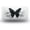 Monochrome floral butterflies, variant on Monochrome floral butterflies Front License Plate, Metal License Plate, Funny Standard Plates Personalized Novelty Decorative For Men/Women/Boys/Girls Car 6×12 Inch