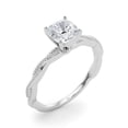 thumbnail image 2 of Dash Jewelry Stamped 14K White Gold Plated Engagement Ring - 1.9 Ct Cushion Cut Moissanite Anniversary Ring - Anniversary Gifts - Moissanite Engagement Rings - Moissanite Rings for Women's, 2 of 6