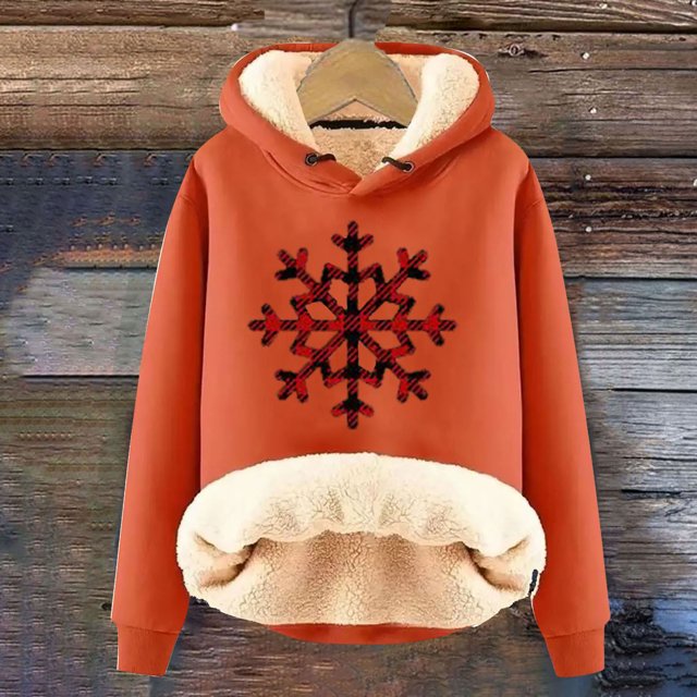 Sudadera con capucha de manga larga para mujer, informal, con capucha, para exteriores y chaquetas, a la moda, con estampado de blusa, sudadera de manga larga, abrigo con capucha para mujer