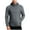 Gray Jacket for Men, variant on Men's Hooded Jacket Contrast Fabric Quilted Warm Outerwear for Daily & Casual Wear Gray M