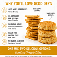 thumbnail image 4 of Low Carb Baking Mix, Cracker Biscuit Mix, 9.4 oz (267 g), Good Dee's, 4 of 7