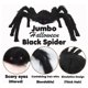 thumbnail image 3 of Halloween Spider Black & Hairy - Juguete de broma gigante para decoración del hogar (150 cm) Likrtyny Para estrenar, 3 of 7