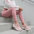 thumbnail image 3 of Cushionaire Blaze Stretch Knit Lace Up Sneakers for Women - Slip-On Supportive Walking Shoes with Arch Support and Memory Foam, 3 of 18
