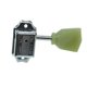 thumbnail image 5 of Teclas de afinación de guitarra Wilkinson Chrome con botón verde 3x3, 5 of 8
