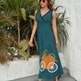 thumbnail image 3 of Pumpkin at Midnight Sleeveless Dress summer dress women summer clothes for women, 3 of 6