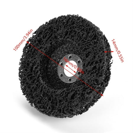 

LYUMO 5Pcs 100mm Black Poly Strip Wheel Disc Paint Rust Removal Tool for Angel Grinders 100mm Poly Strip Wheel 100mm Poly Strip Disc