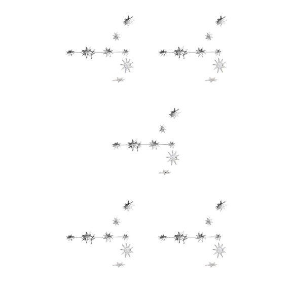 Yuarrent 1 Juego de decoraciones de estrellas, colgante de estrellas, accesorio de decoración, adornos navideños, decoración artesanal, Type2 NO2