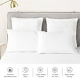 thumbnail image 4 of JML Brushed Microfiber Pillowcases King Set of 2, Soft, Wrinkle, Fade, Stain Resistant,20"x 40",White, 4 of 6