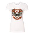 thumbnail image 2 of Lead Follow or Get The Hell Out Of The Way MC 1969 Motorcycle Pop Culture Womens Slim Fit Junior Tee, White, 2XL, 2 of 3