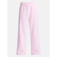 thumbnail image 5 of No Boundaries Soft Fleece Wide Leg Pants, 30” Inseam, 1 or 2-Pack, Women’s XXS-4X, 5 of 5