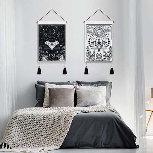 Juego de 2 tapices de pared para colgar en la pared de la sala de estar