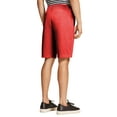 thumbnail image 3 of Ma Croix Mens Twill Chino Shorts with Belt Flat Front Modern Fit, 3 of 3