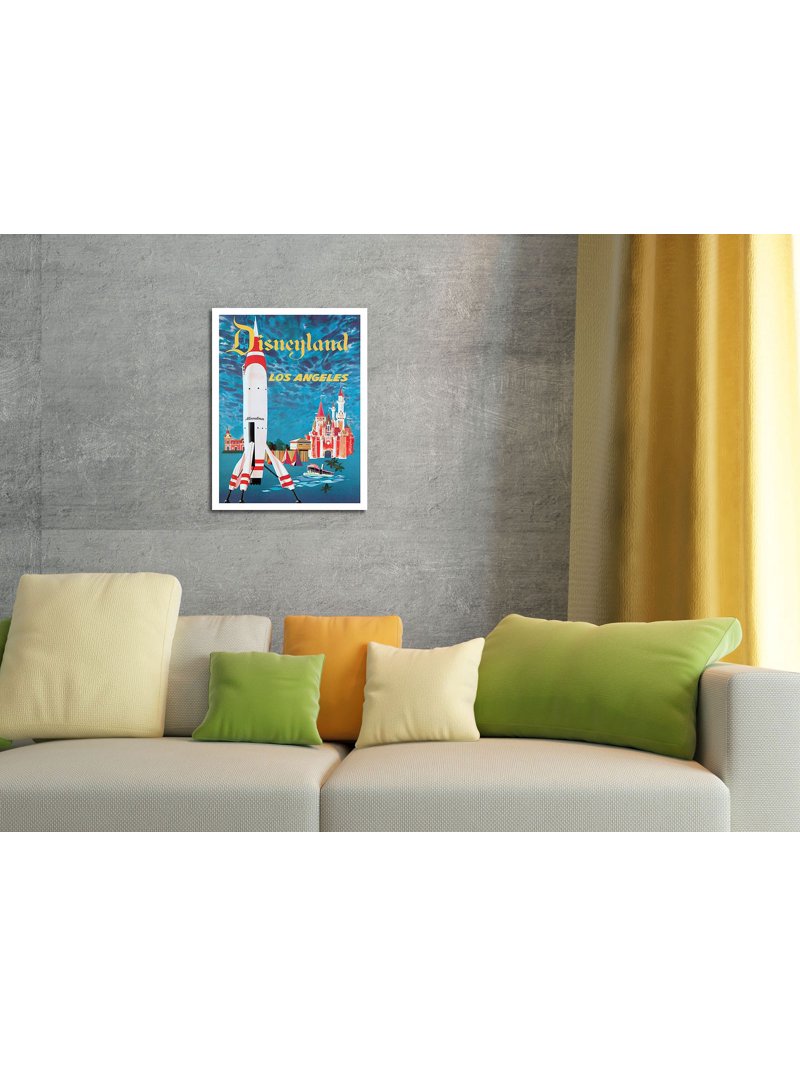 Disneyland Los Angeles - Tomorrowland - Vintage Travel Poster by