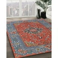 thumbnail image 2 of Ahgly Company Indoor Round Traditional Fire Brick Red Persian Area Rugs, 4' Round, 2 of 6