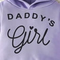 thumbnail image 6 of BOOMNY Toddler Baby Girls Clothes Sets Long Sleeve Daddy'S Girl Letter Prints Pullover Hoodies Sweatpants 2Pcs Outfits Sets Cozy Fall Winter Clothing Set, 6 of 9