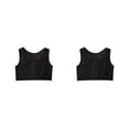 thumbnail image 1 of Minnieouse Chaleco moldeador de senos, camiseta sin mangas estirable, ropa interior elástica Trans para el pecho, ropa transpirable reforzada con Negro METRO 2piezas, 1 of 6