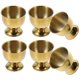 thumbnail image 2 of Juego de 6 hueveras de acero inoxidable para mesa, ideales para servir como vasos pequeños para cerveza o vino., 2 of 8
