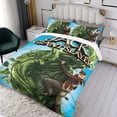 thumbnail image 3 of Jack el Cazador de Gigantes Conjunto de sábanas temático, trío de piezas, cómodo y amigable con la piel, diseño único, regalo de decoración para el hogar para familiares, amigos y fans,140cm *210cm, 3 of 6