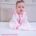 thumbnail image 2 of LollyBanks 0.5 TOG Cotton Toddler Sleep Sack, 2-Way Zipper, Wearable Blanket,Pink Child of God Print, 2 of 6