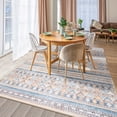 thumbnail image 2 of Wellber Boho Area Rug Wellber Moroccan Rugs Washable Carpet for Bedroom Living Room Home Decor,5'x8',Orange, 2 of 7
