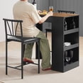 thumbnail image 5 of Small Bar Table and Chairs Tall Kitchen Breakfast Nook with Stools, 5 of 9