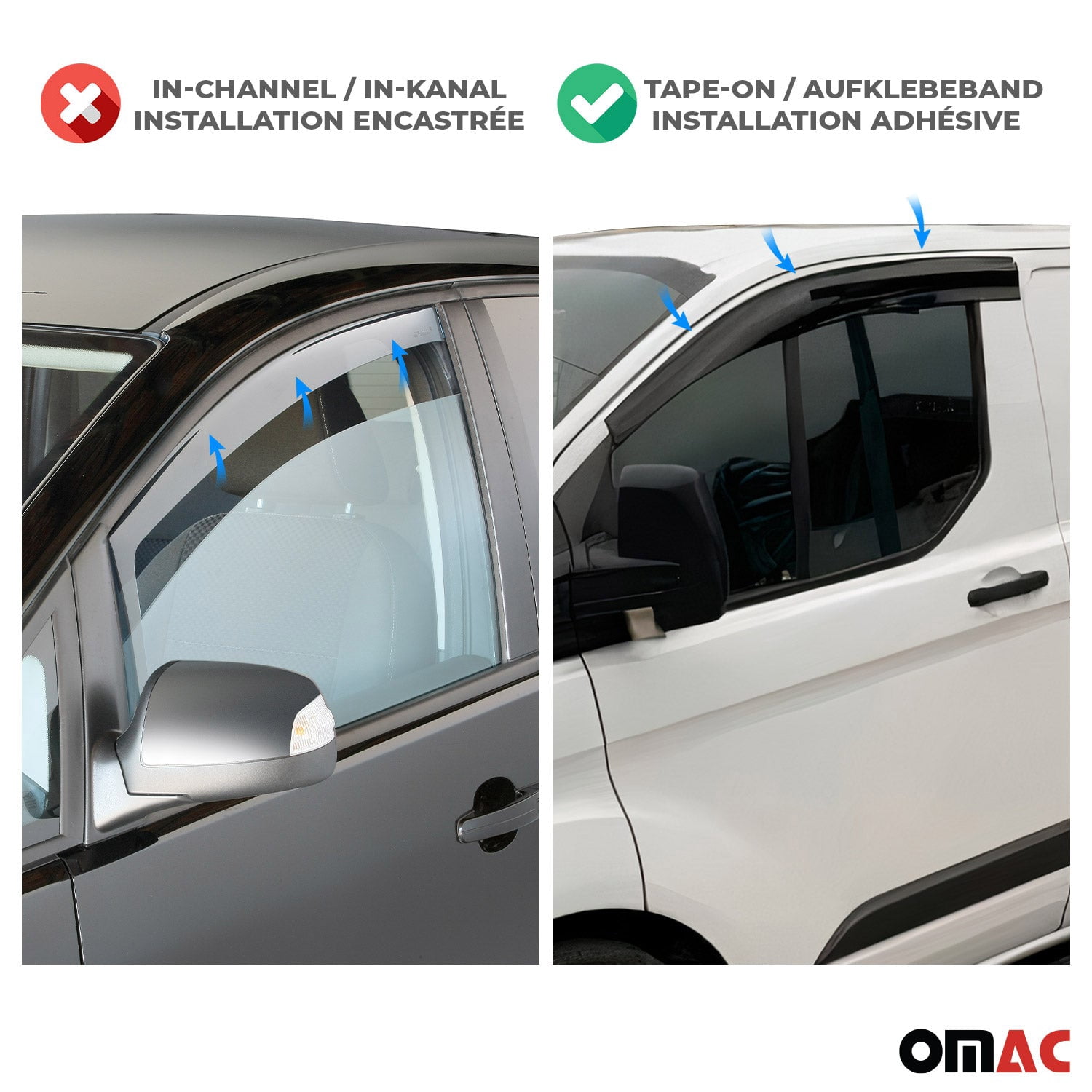 Window Visor Vent Rain Guard Deflector for Kia K5 2021-2025 Smoke 4 Pcs