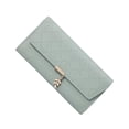 thumbnail image 1 of kurtrusly Stylish Long Purse Small Size Folding Multi Card Space PU Made Wallet New Green Grey, 1 of 6