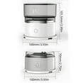 thumbnail image 5 of NIBOLOG Coffee Maker with Stainless Steel Filter Precise Temperature Control Heat Resistant Compact Lightweight Travel Coffee Dripper Brewer, 5 of 7