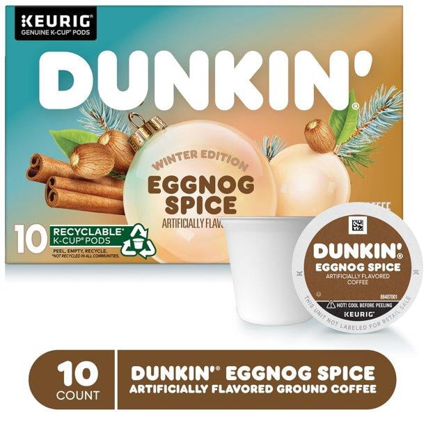 Dunkin' Eggnog Spice Keurig K-Cup Pods 