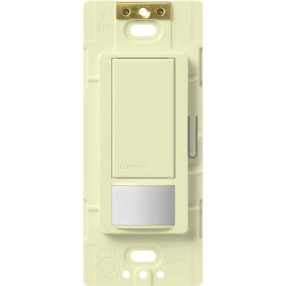Lutron Maestro Vacancy Sensor Switch | 5-Amp, Single-Pole, 3-Way, Multi-Location | MS-VPS5M-AL | Almond