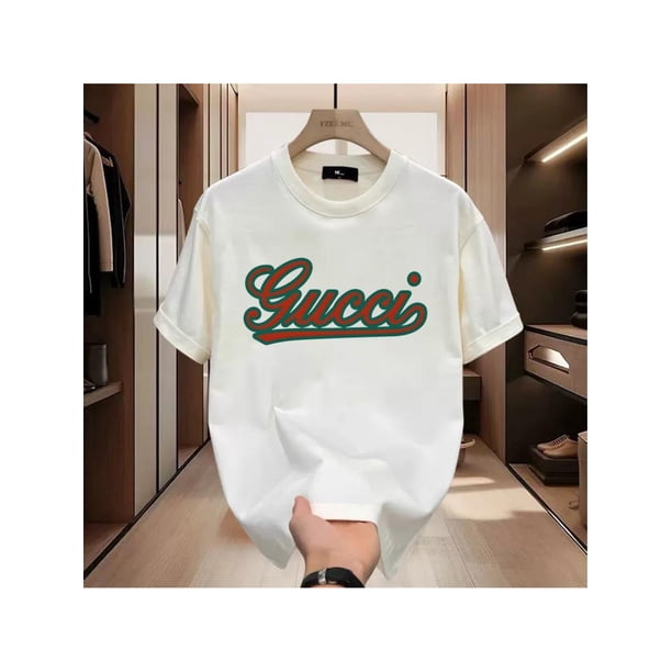 New unisex T-shirt for men and women, featuring a round neck design made from 100% pure cotton with letter prints. It is soft and comfortable, making it perfect for a casual summer street for men.