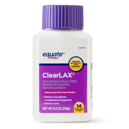 Equate ClearLAX Laxative, 8.3 oz, 14 Doses