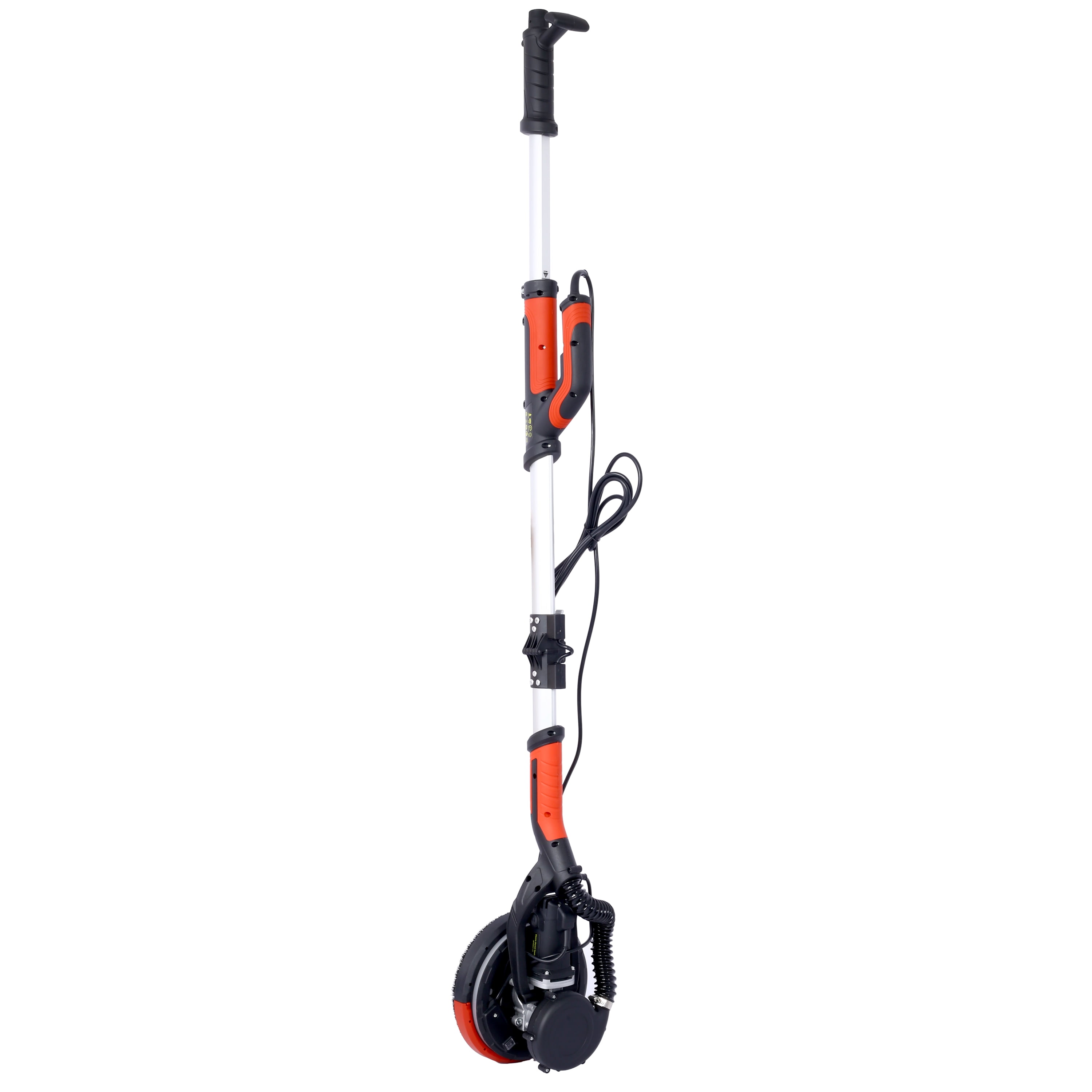 Drywall Sander with Vacuum Attachment, LED Light, Extendable Pole, 360° Rotary Head, Dustless Sanding