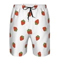 thumbnail image 3 of Salouo Hand Drawn Strawberry Pattern Swim Trunks for Men,Men's Hawaiian Bathing Suit Swimsuits Quick Dry Swimming Board Shorts Beach Shorts with Pockets-Medium, 3 of 6