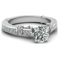 thumbnail image 5 of 0.80 Ct IGI / GIA Certified Lab Grown Diamond Women 14k White Gold Ring Sizable, 5 of 5