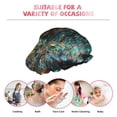 thumbnail image 7 of Gaeub Artistic Light Dot Wolf、 Shower Caps for Women Men,Double Waterproof Layers Bathing Hat,Elastic and Reusable Bath Caps, 7 of 7