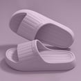 thumbnail image 2 of Platform Slides for Men Women Lightweight Indoor Home Slip on House Slippers Casual Antislip Bathroom Shower Shoes Summer Outdoor Beach Shoes Purple Size 6, 2 of 4