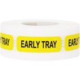 thumbnail image 1 of Yellow Early Tray Food Service Medical Sticker Labels | 0.5 x 1.5" inch - 500 Pack | InStockLabels.com, 1 of 3