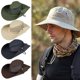 thumbnail image 2 of Solid Color Wide Brim Breathable Men s Hat Outdoor Fishing Hunting Sun Hat Bucket Flap Cap Cycling Camping Hiking Equipment, 2 of 5