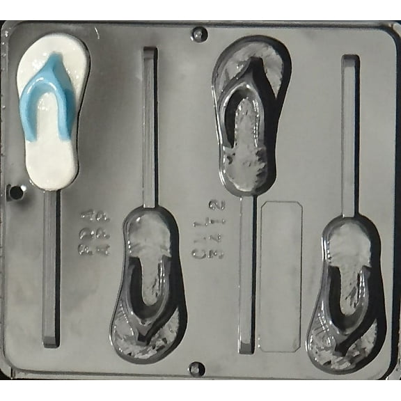 3412 Flip Flop Lollipop Chocolate Candy Mold