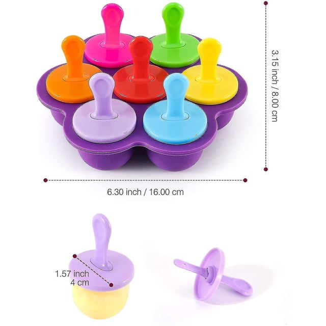 Molde de silicona para paletas Mini moldes para paletas de hielo para paletas familiares hechas en casa ShuxiuWang 8390605085734