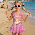 thumbnail image 3 of Uourmeti Cartoon Ballerina Capybara Swim Dress for Girls - Sleeveless Skirted One Piece Bathing Suit, Quick Dry & Stretchy for Beach Pool Vacation, 3 of 8