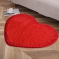 thumbnail image 5 of Openpig Valentine's Day Heart Rug Valentine Heart Shaped Door Mat Red Heart Mat Soft Fluffy Heart Area Rug for Home Living Room Bedroom Kitchen Decor, 5 of 8