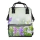 thumbnail image 1 of Disketp Purple Butterfly On Wild Mochila de Pañales de Gran Capacidad con Múltiples Bolsillos, Mochila de Viaje Multifuncional para Bebé, Unisex, Moderna y Resistente, 1 of 6